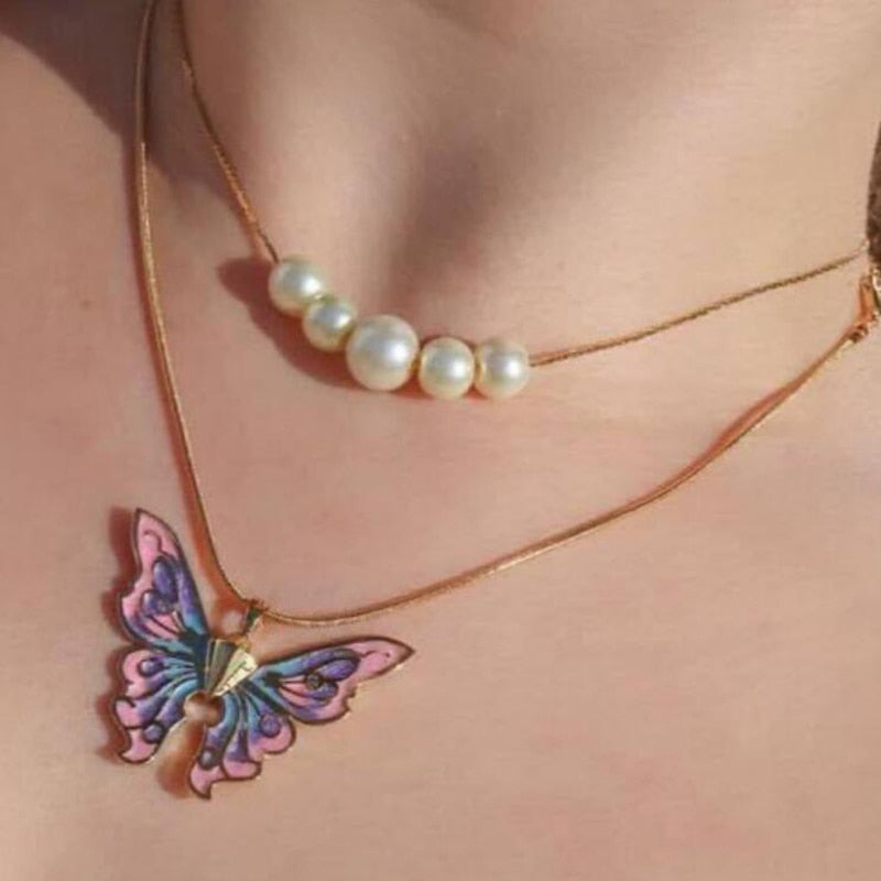 Princess Butterfly Necklace K01