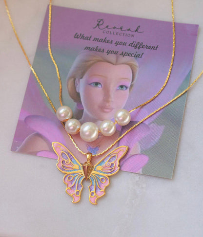 Princess Butterfly Necklace K01 MK Kawaii Store