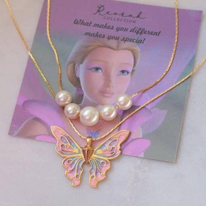 Princess Butterfly Necklace K01 MK Kawaii Store