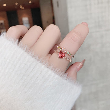 Zircon Vintage Ring MK Kawaii Store