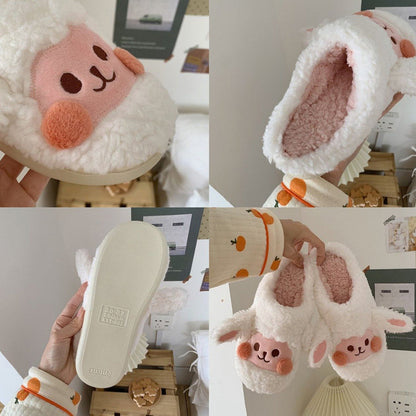 Goat Sheep Kawaii Fluffy Slipper MK18646 MK Kawaii Store