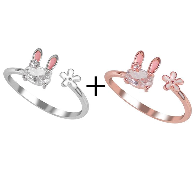 Matching Bunny Rabbit Ring W486 MK Kawaii Store