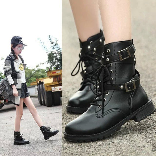 Lace-Up Short Boots BH19