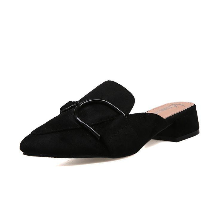 Pointed Block Heel Mules cc18 MK Kawaii Store