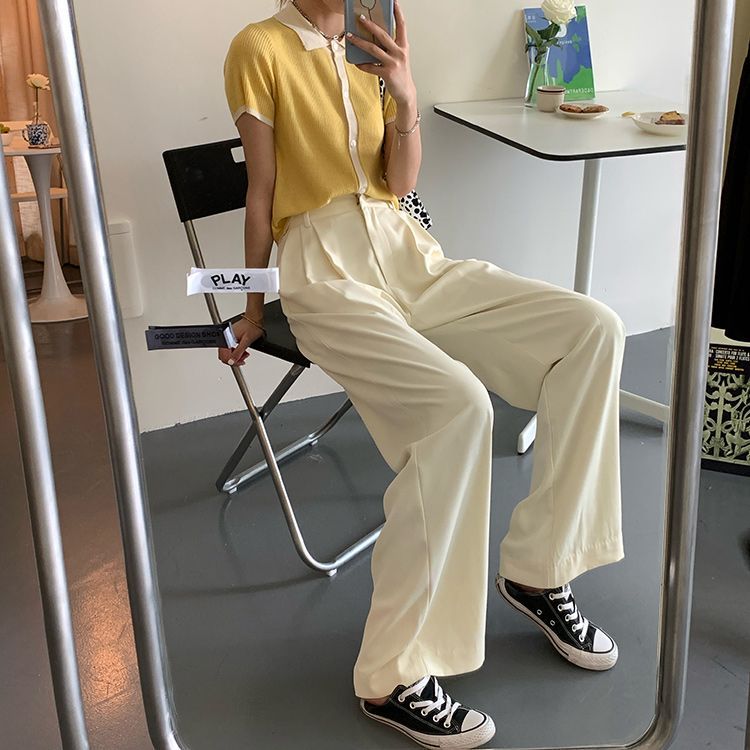 Wide-Leg Dress Pants dd8 MK Kawaii Store