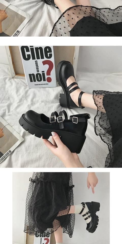 Platform Block Heel Mary Janes BH16 MK Kawaii Store