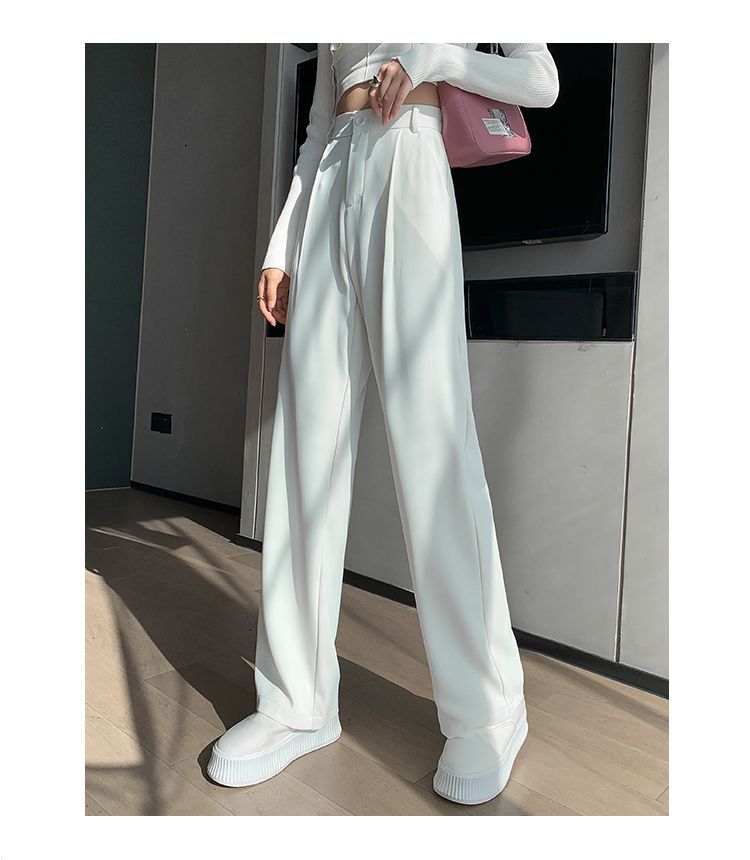 High-Waist Wide-Leg Dress Pants dd24 MK Kawaii Store