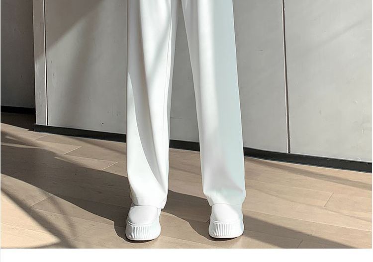 High-Waist Wide-Leg Dress Pants dd24 MK Kawaii Store