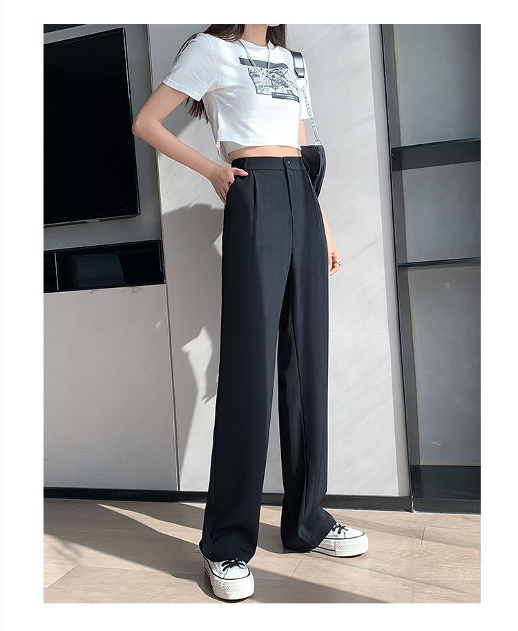 High-Waist Wide-Leg Dress Pants dd24 MK Kawaii Store