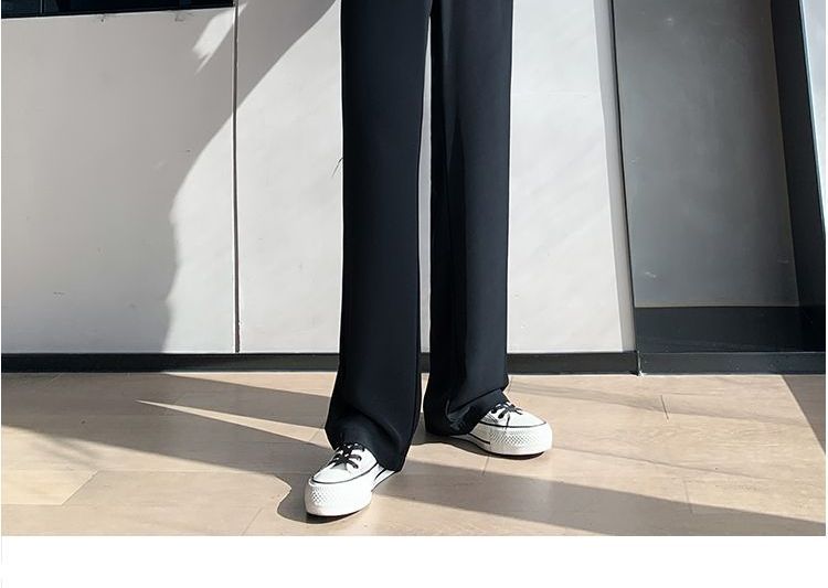 High-Waist Wide-Leg Dress Pants dd24 MK Kawaii Store