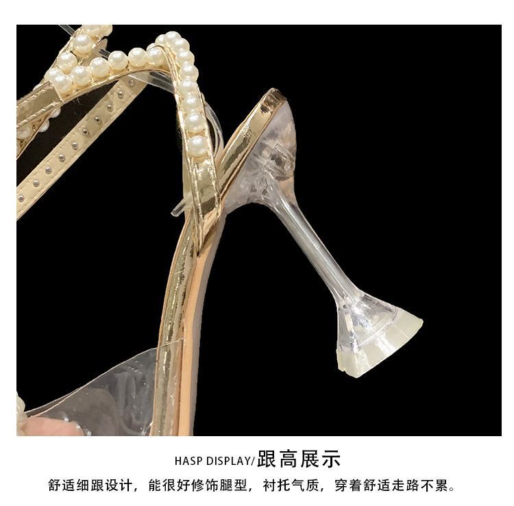 High-Heel Ankle Strap Sandals cc9 MK Kawaii Store