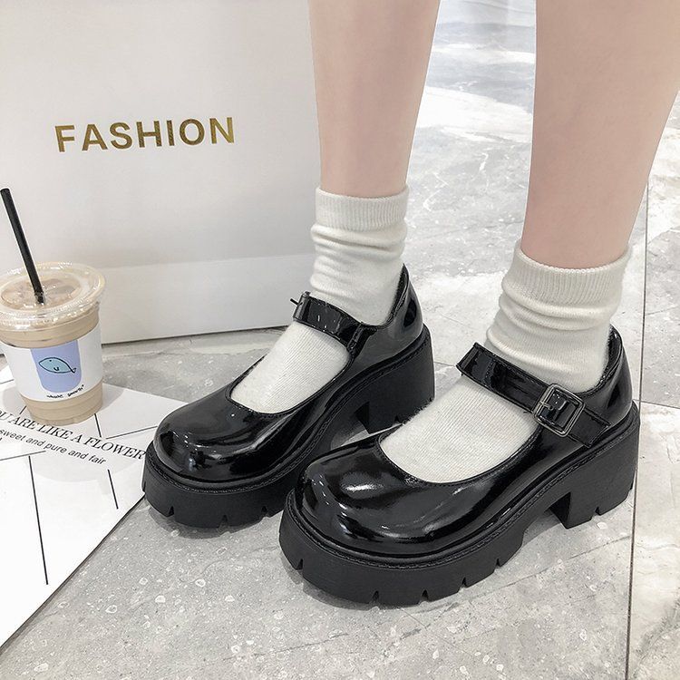 Platform Mary Jane Shoes BH6 MK Kawaii Store