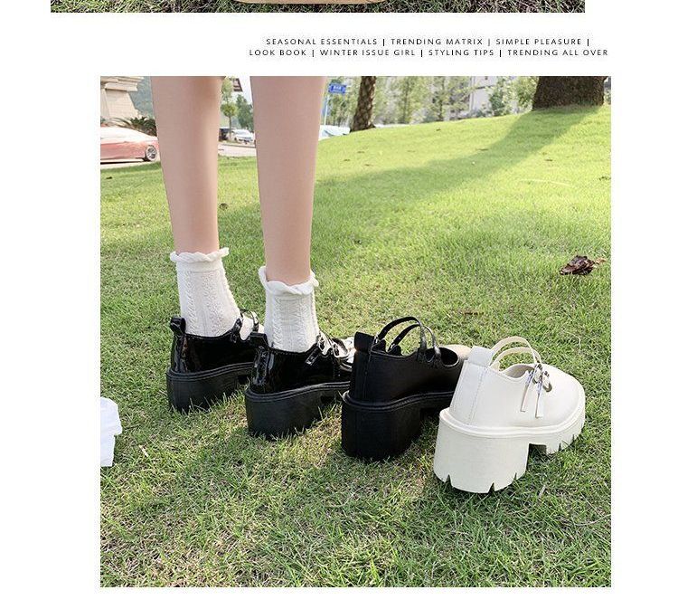 Platform Block Heel Mary Jane Shoes BH3 MK Kawaii Store
