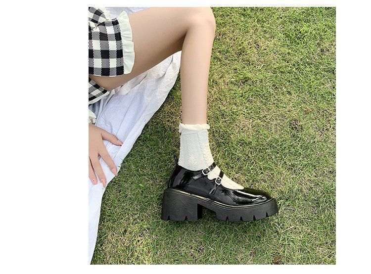 Platform Block Heel Mary Jane Shoes BH3 MK Kawaii Store