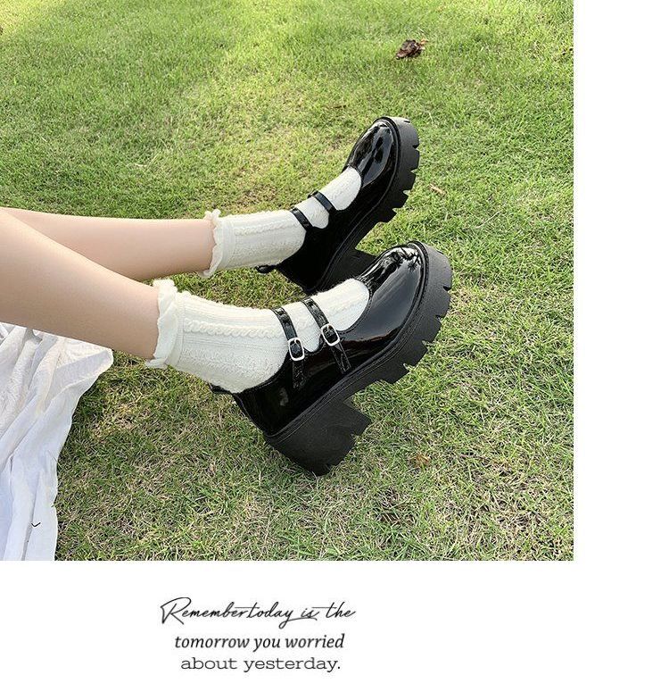 Platform Block Heel Mary Jane Shoes BH3 MK Kawaii Store