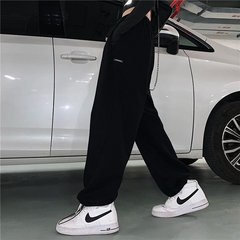 Plain Wide Leg Sweatpants dd11 MK Kawaii Store