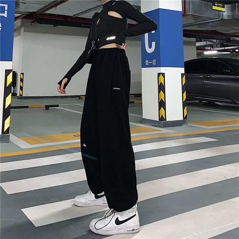 Plain Wide Leg Sweatpants dd11 MK Kawaii Store