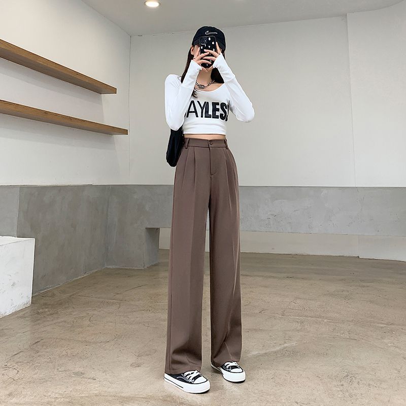 High-Waist Wide-Leg Trousers dd30 MK Kawaii Store