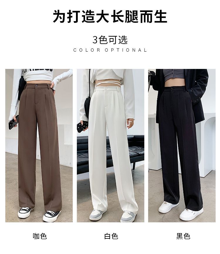 High-Waist Wide-Leg Trousers dd30 MK Kawaii Store