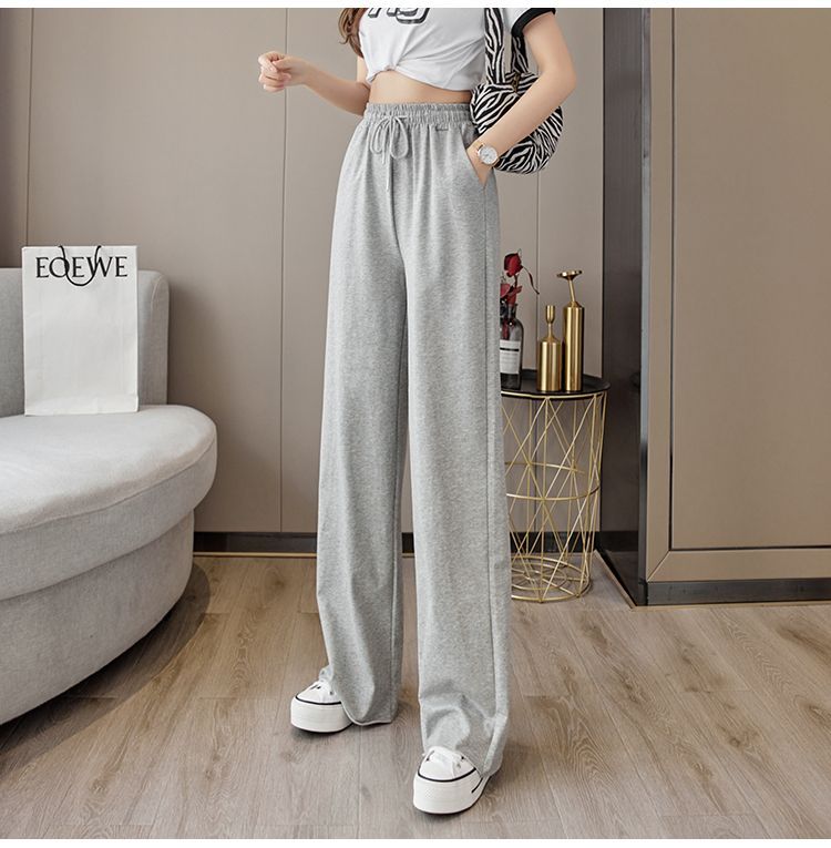 Drawstring Wide Leg Sweatpants dd13 MK Kawaii Store