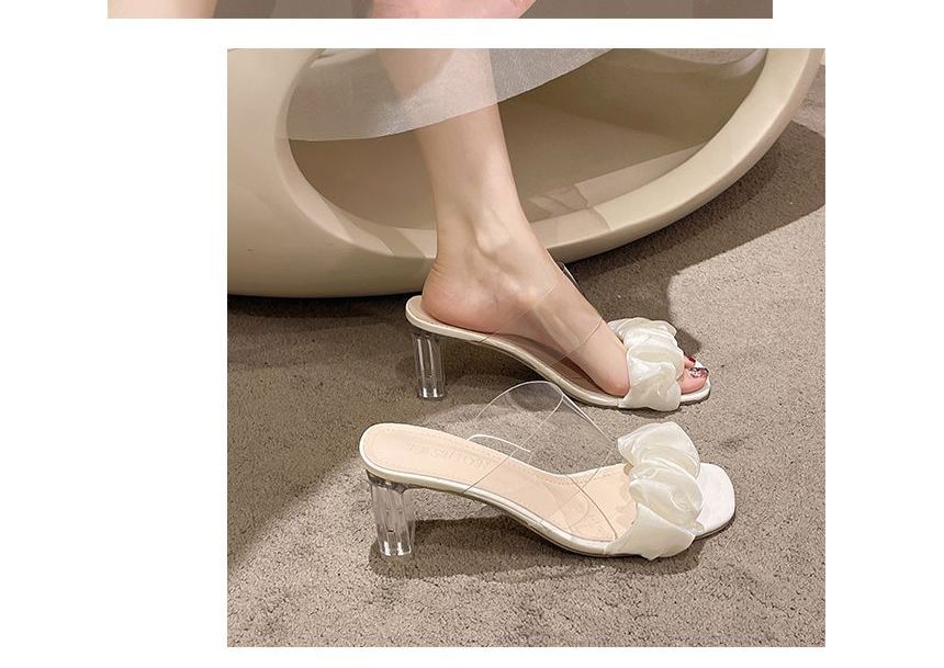 Block Heel PVC Strap Sandals cc29 MK Kawaii Store