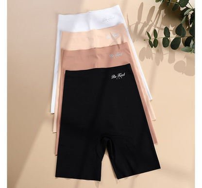 High Waist Lettering Print Seamless Under Shorts ZJ1 MK Kawaii Store