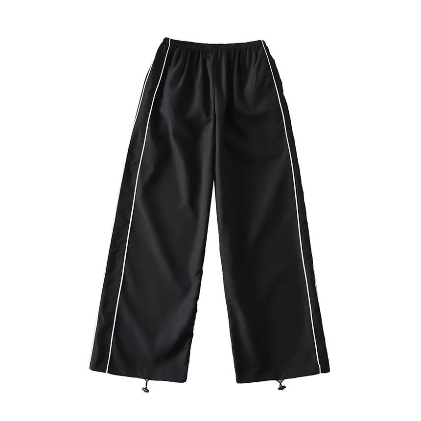 Low Waist Striped Loose-Fit Wide-Leg Sweatpants dd14 MK Kawaii Store