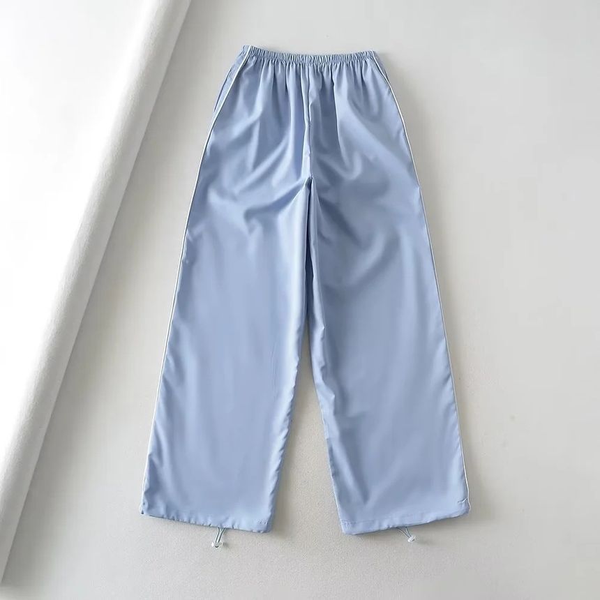 Low Waist Striped Loose-Fit Wide-Leg Sweatpants dd14