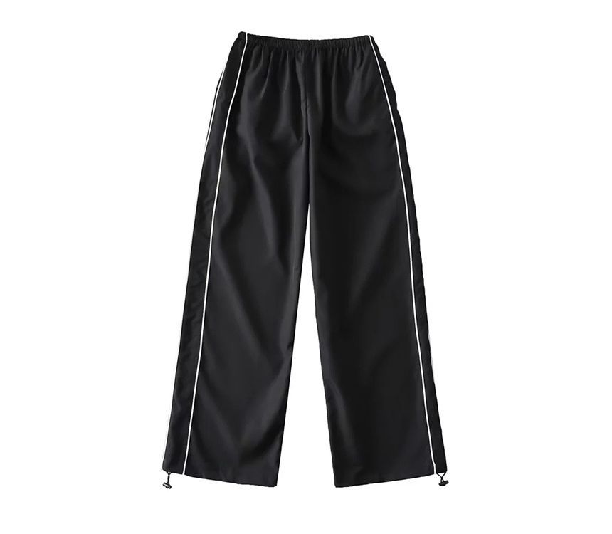 Low Rise Striped Loose-Fit Wide-Leg Sweatpants dd23 MK Kawaii Store