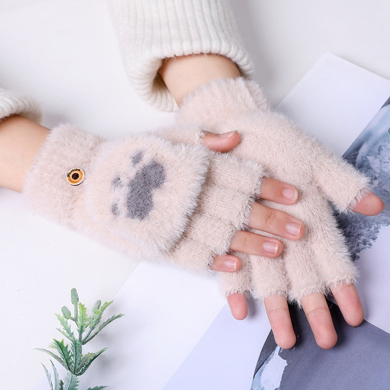 Paw Print Mittens - Cupcake MK Kawaii Store