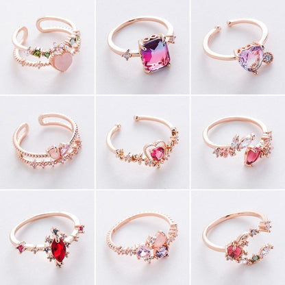 Zircon Vintage Ring MK Kawaii Store