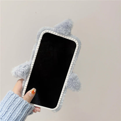 Cute Shark Fluffy iPhone Case MK18861 MK Kawaii Store