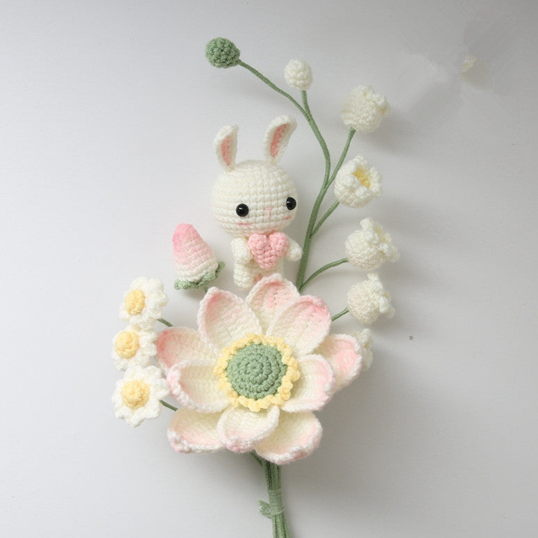 DIY Crochet Bunny Flowers Bouquet MK18960 Susan