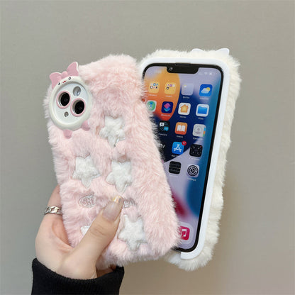 Fluffy Pastel Star Phone Case MK18913 MK Kawaii Store