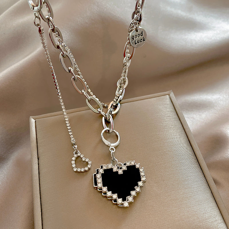 Punk Heart Pendant Necklace MK18793