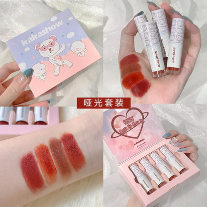 Cute Bear Mini Lip Gloss Set MK Kawaii Store