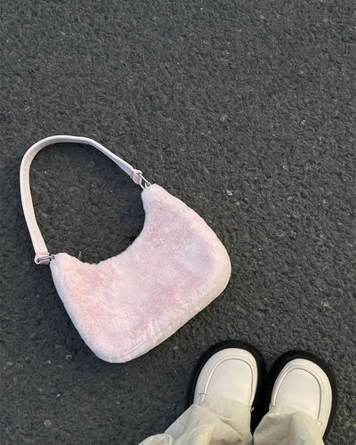 Fluffy Pinky Purse Shoulder Bag - Kimi Kimi