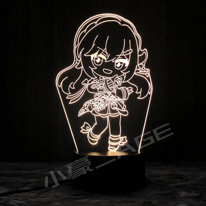 Honkai Star Rail Bailu March 7th Jing Yuan Dres Lamps ON775 KawaiiMoriStore