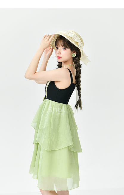 Spring Lovely Flower Girl Green Dress ON622 ONI