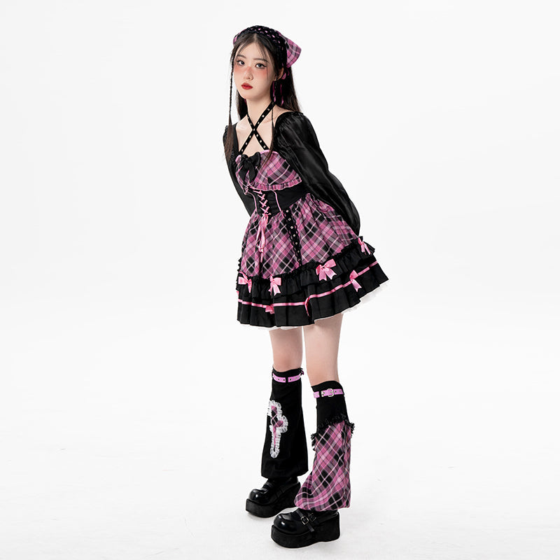 Kawaii Harajuku Black Pink Outfits ON812