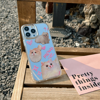 Cute Cat Mirror Phone Case susan