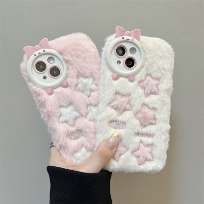 Fluffy Pastel Star Phone Case MK18913 MK Kawaii Store