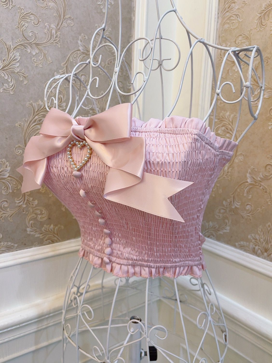 Pink Bow Tube Top