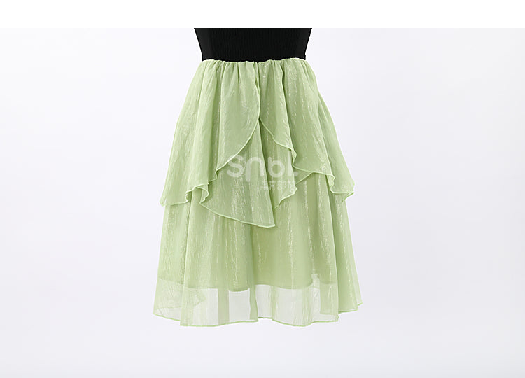 Spring Lovely Flower Girl Green Dress ON622 MK Kawaii Store