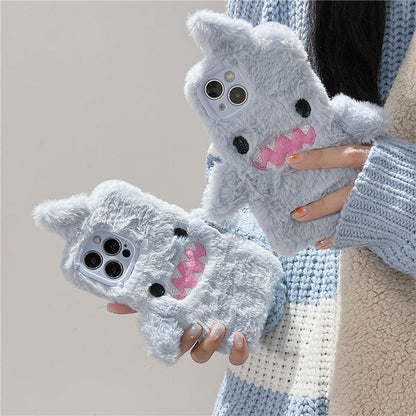 Cute Shark Fluffy iPhone Case MK18861 MK Kawaii Store