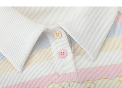 Cute Pastel Rainbow White Bears T-shirt ON629 ONI