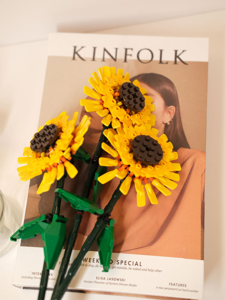 DIY Building Sunflower Blocks Susan