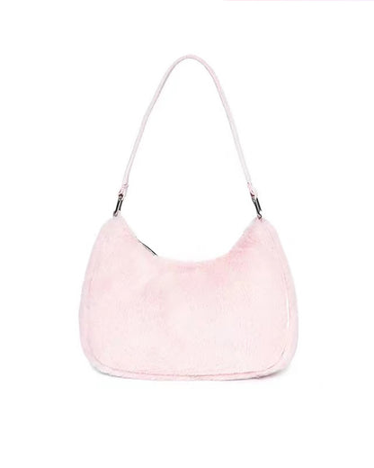 Fluffy Pinky Purse Shoulder Bag - Kimi Kimi