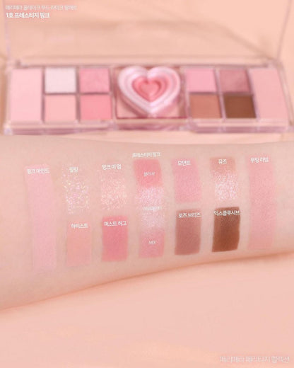 All Take Mood Like Heart-shaped Eyeshadow Palette - Kimi MK Kawaii Store