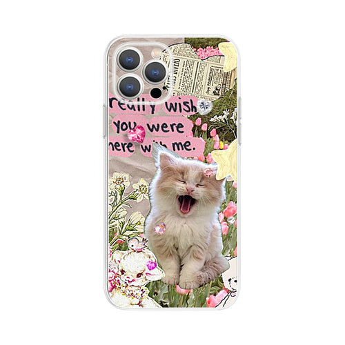 Cute Garden Cat Phone Case